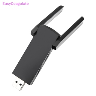 Eas อะแดปเตอร์รับสัญญาณเครือข่ายไร้สาย 1300Mbps USB3.0 WIFI Dual Band 2.4G 5Ghz สําหรับ PC Ate