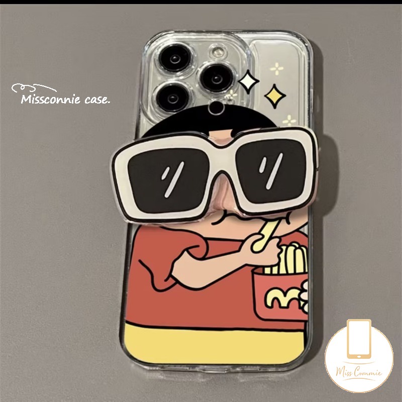 เคสโทรศัพท์มือถือ ลายการ์ตูนชินจังน่ารัก พร้อมขาตั้ง สําหรับ VIVO Y16 Y11 Y02 Y17 Y35 Y22 Y31 Y02s Y20 Y30 Y91C Y21s Y15s Y21 Y15 Y50 Y51 Y33s Y75 Y12i Y12S V25 Y95 Y93 Y15A Y12 V21 V23E Y20i Y20S ราคา ถูกที่สุด ดีลบีเคเค แกลเลอรีภาพที่ 6