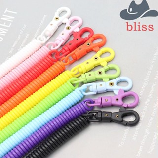 Bliss พวงกุญแจ เชือกขดลวด แบบยืดหดได้ กันสูญหาย สําหรับห้อยกระเป๋าเดินทาง