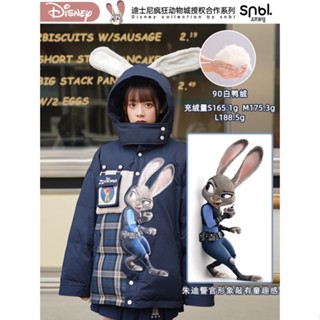 นิคจูดี้ ซูโทเปีย ลิขสิทธิ์แท้ Zootopia Judy Mori Girl Tribe Couples Clothing down Jacket Coat Winter 2022 Winter