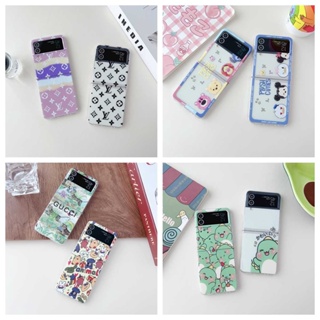 เคสโทรศัพท์มือถือ แบบฝาพับ ป้องกัน เรียบง่าย สําหรับ Samsung Galaxy Z Flip 4 Z Flip 3 Z Flip4 Z Flip3