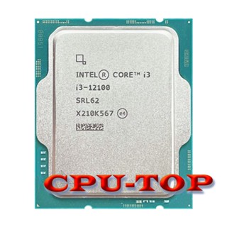 โปรเซสเซอร์ CPU Intel Core i3-12100 i3 12100 3.3 GHz 4-Core 8-Thread Intel 7 L3=12M 60W LGA 1700