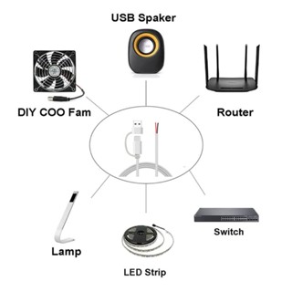 Iorsoul1 สายเคเบิลเชื่อมต่อ USB C ตัวผู้ 5V 2A DIY