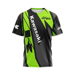 เสื้อกีฬาแข่งรถวิบาก Kawasaki Ninja Motocross สําหรับผู้ชาย