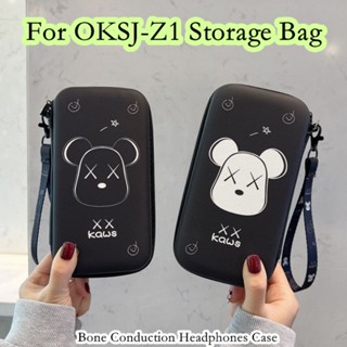 【จัดส่งรวดเร็ว】กระเป๋าเก็บหูฟัง ลายการ์ตูนน่ารัก แบบพกพา สําหรับ OKSJ-Z1 OKSJ-Z1