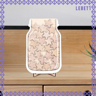 [Lebet] ขวดโหลไม้ ลายดาว สําหรับบ้าน ห้องเรียน