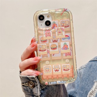 Yiki|เคสโทรศัพท์มือถือ TPU นิ่ม ลายการ์ตูนสพันจ์บ็อบ สําหรับ Xiaomi Redmi 12C 10C 10 Prime 10 9T 9C 9A 9 K60E K60 Pro K60 K50 K40 K40S K30 K20 Pro