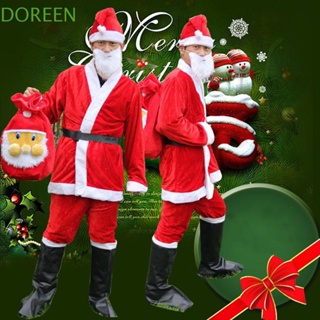 Doreen เครื่องแต่งกายซานตาคลอส เครื่องแต่งกาย เข็มขัดเคราโพลีเอสเตอร์ อินเทรนด์ ผู้ใหญ่ สําหรับผู้ชาย ชุดคอสเพลย์