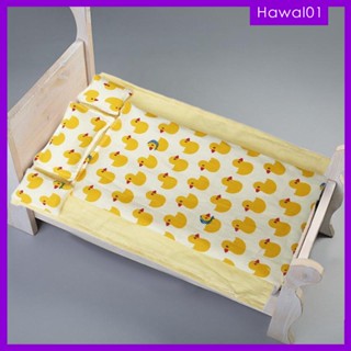 [Hawal] ชุดเครื่องนอนจิ๋ว 1:12 สําหรับตกแต่งบ้านตุ๊กตา 6 นิ้ว