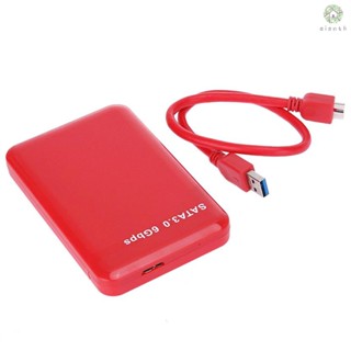 [DZ] เคสฮาร์ดดิสก์ภายนอก SATA HDD SSD USB3.0 ความเร็วสูง 2.5 นิ้ว ไร้เครื่องมือ สีแดง