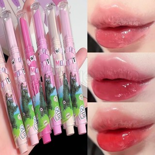 Sweet MINT ลิปสติก ลิปกลอส เนื้อเจลลี่ กันน้ํา ติดทนนาน 6 สี สําหรับผู้หญิง