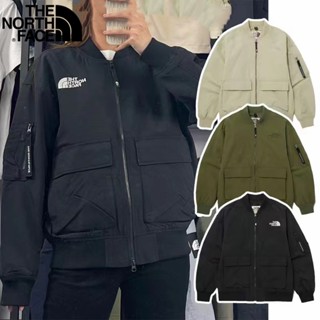 เสื้อแจ็กเก็ตบอมเบอร์ ปักลายโลโก้ The North Face 100% กันน้ํา กันลม สําหรับผู้ชาย และผู้หญิง