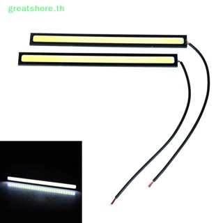 Greatshore โคมไฟตัดหมอก led 12v สว่างมาก กันน้ํา สีขาว สําหรับรถยนต์ 2 ชิ้น