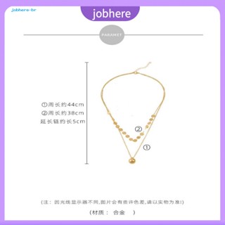 [Jobhere] สร้อยคอโซ่ สองชั้น สีทอง สไตล์ญี่ปุ่น และเกาหลี อินเทรนด์ สําหรับดาราอินเตอร์เน็ต และเครื่องประดับ เก๋ไก๋ สําหรับทุกโอกาส