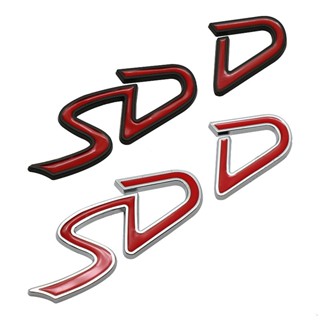 สติกเกอร์โลหะ ลายโลโก้ตัวอักษร SD D 3D สําหรับติดตกแต่งรถยนต์ Mini Cooper S SD D John Cooper Works F55 F56