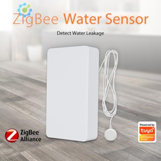 Tuya ZigBee ระบบเตือนภัยล้น 2.4GHz ใช้แบตเตอรี่ กันรั่วซึม สําหรับบ้าน อพาร์ทเมนต์ [Hidduck.th]