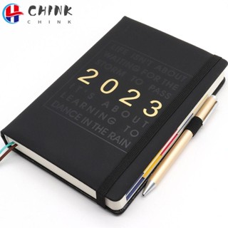 Chink 2023 สมุดโน้ตไดอารี่ ปฏิทิน เวอร์ชั่นภาษาอังกฤษ พร้อมสติกเกอร์ 365 วัน