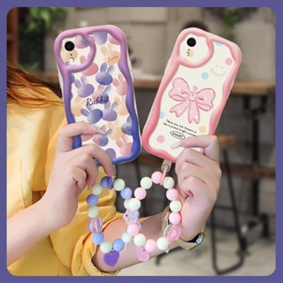 Liquid silicone three-dimensional Phone Case For iphone XR romantic Pendants interest Love bracelet Wave border Pendants trend