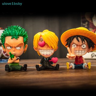 Ulove1bsby โมเดลฟิกเกอร์อนิเมะ ONE PIECE Sitg Big Head ขนาดมินิ 9 ซม. ของขวัญ ของเล่นสําหรับเด็ก