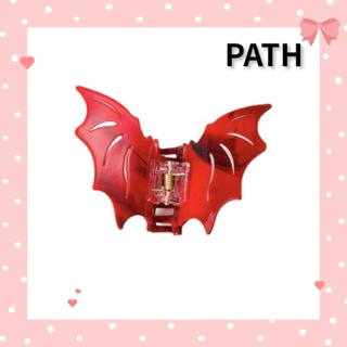 Path กิ๊บติดผม รูปค้างคาว ฉลาม อะคริลิค เครื่องประดับ สําหรับผู้หญิง