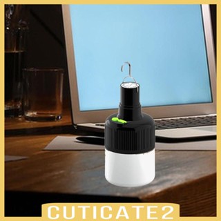 [Cuticate2] โคมไฟเต็นท์ฉุกเฉิน LED กันน้ํา แบบพกพา พร้อมตะขอ สําหรับตั้งแคมป์ กลางแจ้ง