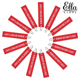 Ellastore123 พวงกุญแจแฟชั่น ปักลายตัวอักษร สําหรับแขวนตกแต่งกระเป๋า