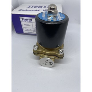 ในไทย โซลินอยด์วาล์ว1/2 " Solenoid Valve  220V ทองเหลือง(ไม่ใช่ซิงค์อัลลอยด์) 2W-160-15 แบบปกติปิดพร้อมส่ง