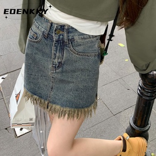 EOENKKY  กระโปรง กระโปรงยีนส์ กระโปรงกางเกง 2023 NEW Style 072713 Stylish ins Chic สไตล์เกาหลี A93M07X 36Z230909