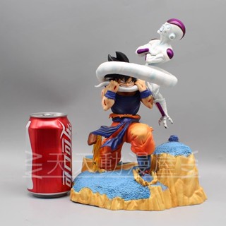 ส่งฟรี พร้อมส่ง โมเดลฟิกเกอร์ ดราก้อนบอล GK Namek Star Chapter Son Goku Bite Frieza Tail Scene Set Up Complete Body Frieza Dolled Gift