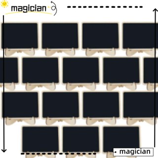 Mag ป้ายชอล์กบอร์ดไม้ ขนาดเล็ก ลบได้ 20 ชิ้น สําหรับตกแต่งบ้าน 20 ชิ้น