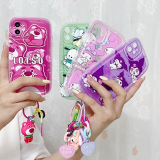 เคสโทรศัพท์มือถือ Tpu ลาย Kuromi Kitty Bear สําหรับ OPPO A9 A5 2020 A12 A16 A16s A7 A5S A52 A57 A72 4G A92 A15 A15S A54S A35