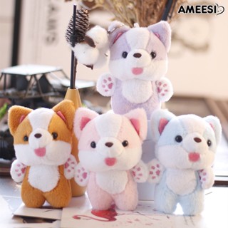 Ameesi พวงกุญแจ จี้ตุ๊กตาคอร์กี้น่ารัก 3D น้ําหนักเบา สําหรับตกแต่งกระเป๋าถือ