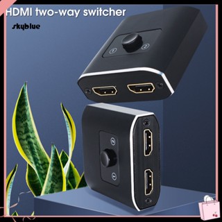 [Sy] อะแดปเตอร์สวิตช์แยกวิดีโอ HDMI ความละเอียดสูง 1 in 2 Out 4K 60Hz สําหรับมอนิเตอร์