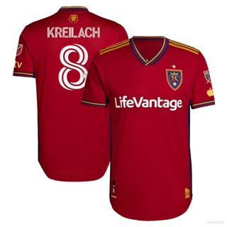 Ani 2023 MLS Damir Kreilach Real Salt Lake Jersey เสื้อยืดแขนสั้น สีแดง พลัสไซซ์