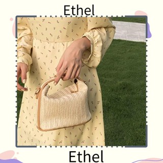 Ethel1 กระเป๋าสะพายข้าง สายสะพายไหล่ถัก ขนาดเล็ก สไตล์โบฮีเมียน สําหรับผู้หญิง