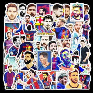 สติกเกอร์ ลายกราฟฟิติ Bazaar Star Messi กันน้ํา สําหรับติดตกแต่งกระเป๋าเดินทาง แล็ปท็อป คอมพิวเตอร์ สกูตเตอร์ รถยนต์ 51 แผ่น