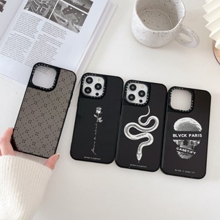 Blvck เคสโทรศัพท์มือถือแบบนิ่ม ลายกะโหลก ดอกกุหลาบ งู สําหรับ iPhone 15 14 13 12 11 Pro Max Plus