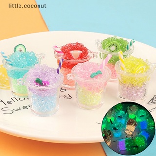 [little.coconut] จี้พวงกุญแจเรซิ่น รูปการ์ตูนมะพร้าว เรืองแสง DIY สําหรับตกแต่ง