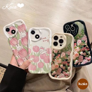 เคสโทรศัพท์มือถือ แบบนิ่ม ลายดอกทิวลิป 3D สําหรับ Redmi 9A 12 12C 9T 10A 9 10C 9C NFC Redmi Note 9 11 11s 10s 10 Pro Max