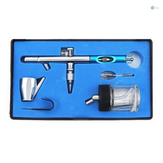 [Ready Stock]0.35mm Siphon Feed Dual-action Airbrush Kit Set Spray  with 5cc &amp; 22cc Fluid Cup for Art Craft Painting Nail Art Tattoo Cake Decorating Type 1