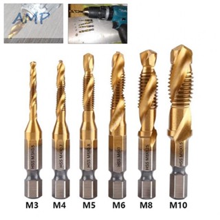 ⚡NEW 8⚡Tap Drill Compound Tap HSS Screw M8x1.25mm Titanium Plated Power Tools