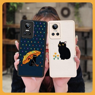 cute heat dissipation Phone Case For OPPO Realme GT Neo3 personality texture leather Silica gel protective Cartoon luxurious