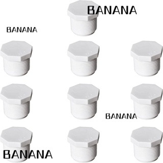 Banana1 ปลั๊ก PVC ตัวผู้ 20 มม. ติดตั้งง่าย สีขาว สําหรับสระว่ายน้ํา 10 ชิ้น