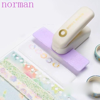 Norman เครื่องเจาะรูกระดาษ แบบโลหะ ลายนูน ขนาดพกพา DIY