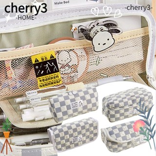 Cherry3 กระเป๋าดินสอ ผ้าฝ้าย ขนาดใหญ่ จุของได้เยอะ ลายสุนัขน่ารัก เครื่องเขียน สําหรับเด็กนักเรียน