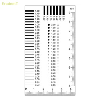 [ErudentT] ไม้บรรทัด เกจวัดคราบ การ์ดจุด ลวดวัดฟิล์ม คราบคอนทราสต์ [ใหม่]