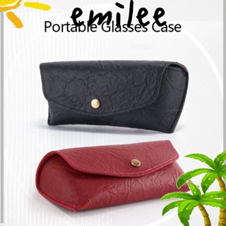 Emilee เคสแว่นตา หนัง PU ป้องกันแรงกด ความจุขนาดใหญ่