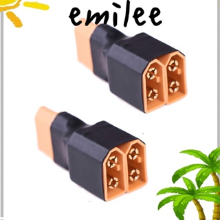 Emilee อะแดปเตอร์ปลั๊กสายเคเบิล XT60 คุณภาพสูง อุปกรณ์เสริม สําหรับรถบังคับ 2 ชิ้น