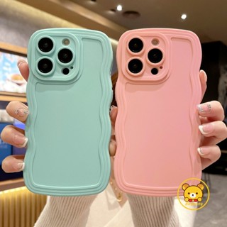 เคสโทรศัพท์มือถือ ซิลิโคนนิ่ม TPU ลายคลื่น สีแคนดี้ สําหรับ Vivo Y36 5G Y78 Y78+5G Y85 V9 T2X Y73T 5G V11i Y95 Y91 S1 Y7S