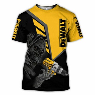 เสื้อยืด พิมพ์ลาย Dewalt Tools Classic 3 มิติ ไซซ์ S-5XL 100-160 เซนติเมตร สําหรับผู้ชาย และผู้หญิง